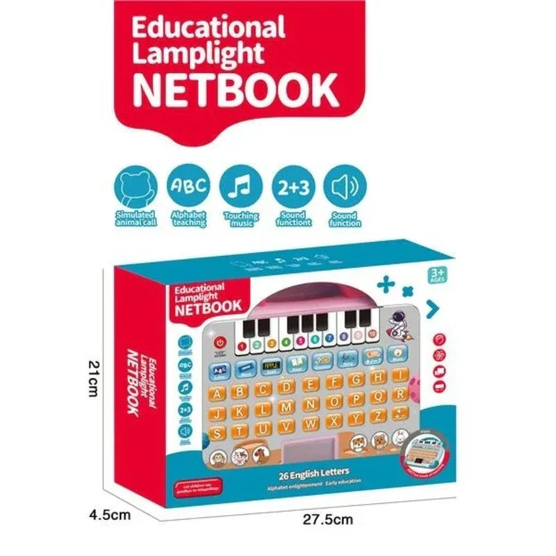 Educational Lamplight Notebook Early Education Toy For Kids