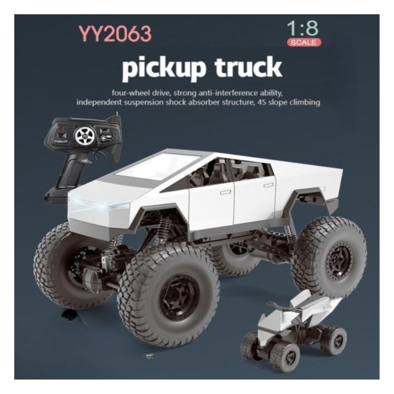 Toygenix RC Cybertruck Monster Truck – High-Speed 4WD Off-Road Remote Control Car with Oversized Tires