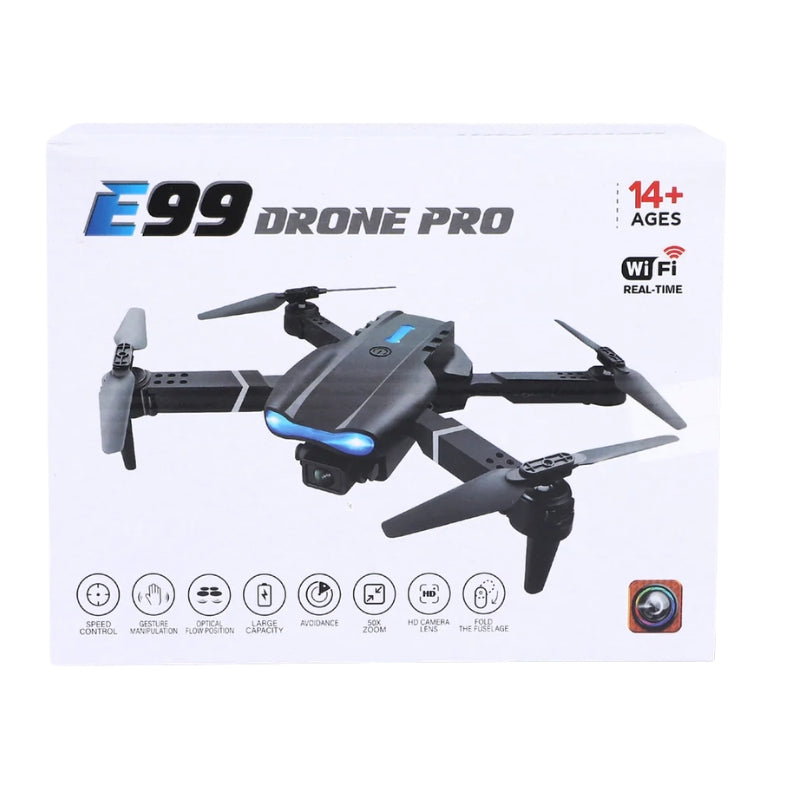 E99 K3 Foldable Pro Drone – 4K HD Camera with Altitude Hold & Carrying Case