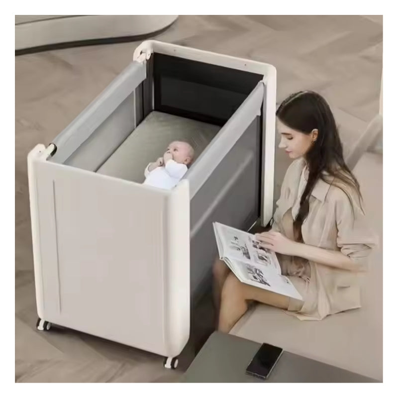 Toygenix 4-Tier Foldable Kids Storage Cabinet – Portable Multifunctional Organizer with Wheels & Magnetic Doors