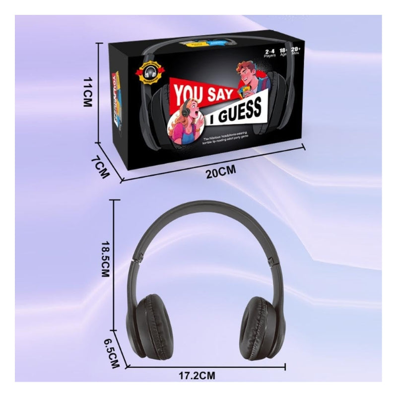 You Say I Guess Party Game – The Hilarious Lip-Reading Challenge with Noise-Cancelling Headphones