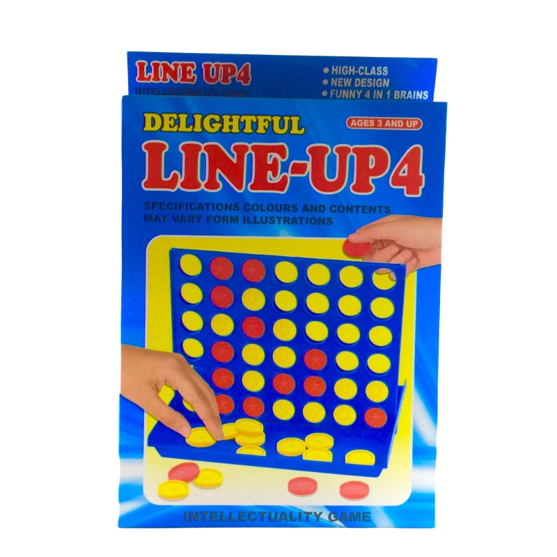 Line Up 4 Strategy Board Game – The Ultimate Upright Checker-Dropping Challenge