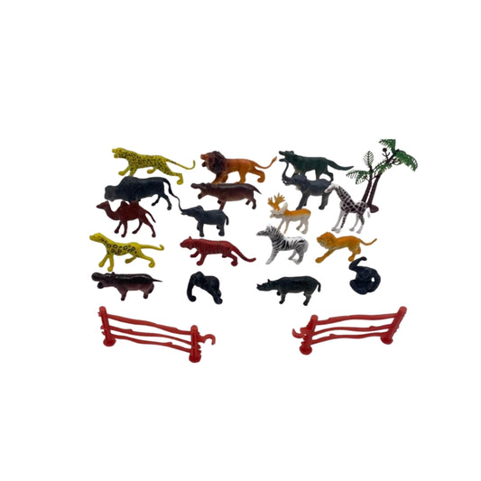 Wild Animal Figure Playset for Kids | 20-Piece Jungle Safari Toy Set | Educational Animal Figures for Boys & Girls