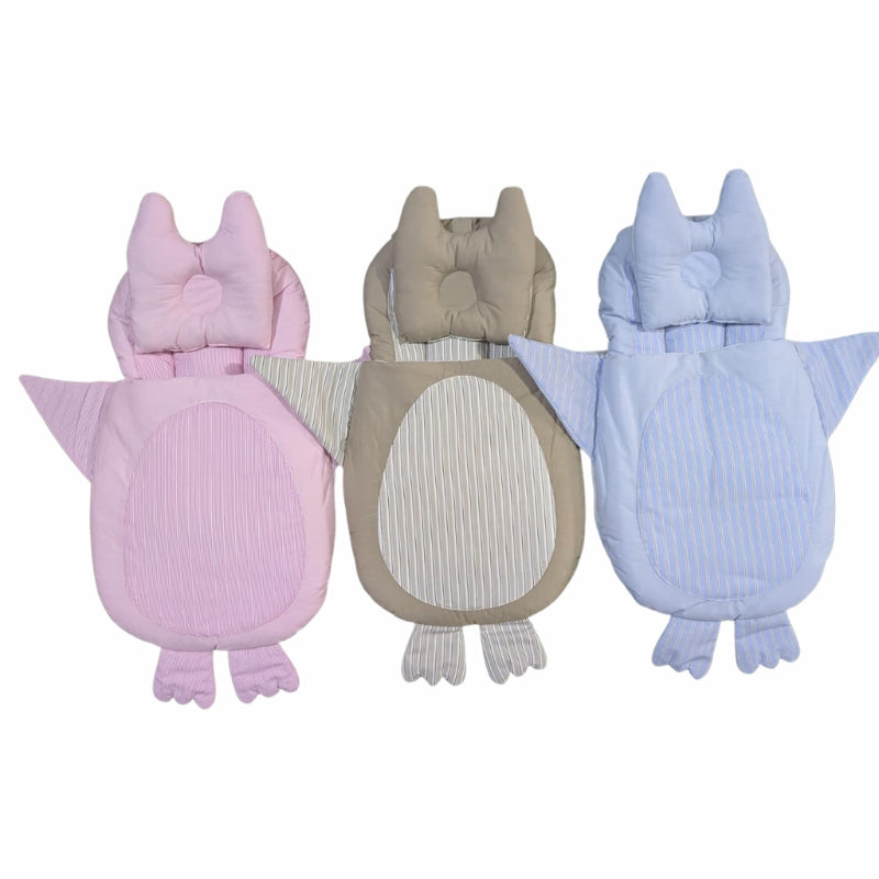 Quilted Penguin Doll Sleeping Bag - Striped Swaddle with Wings and Feet