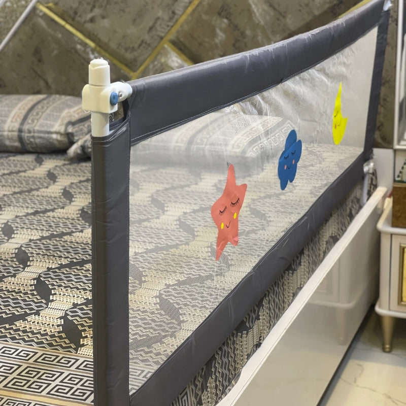 Premium Adjustable Baby Safety Bed Rail Guard for Toddlers with Breathable