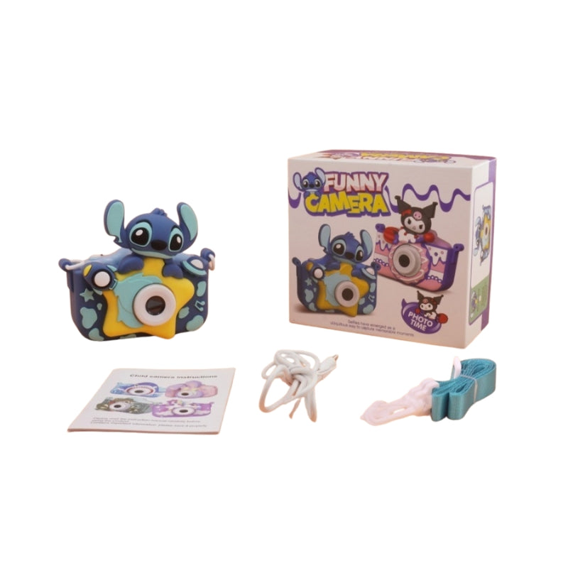 Kids Stitch Digital Camera Toy - Funny Camera Series Photo & Video Recorder with Silicone Case