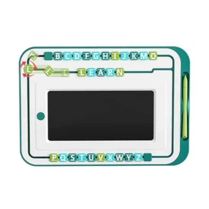 2-in-1 Magnetic Letter Tracing Board and Creative Bead Tablet for Kids