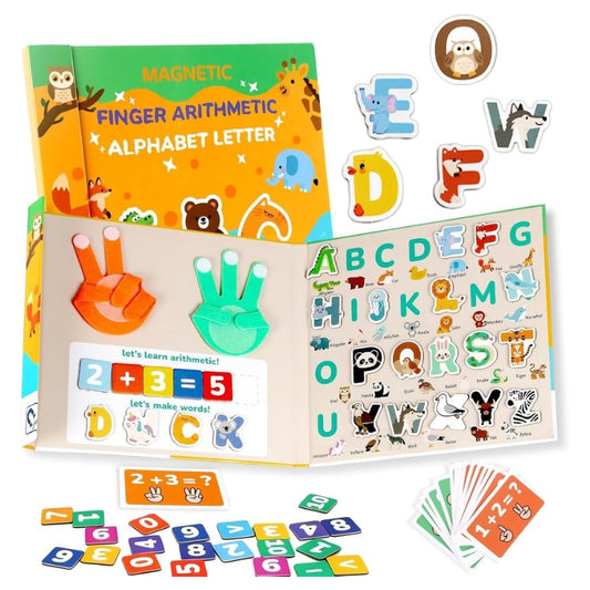 2-in-1 Magnetic Finger Counting & Arithmetic Early Math Skills Board
