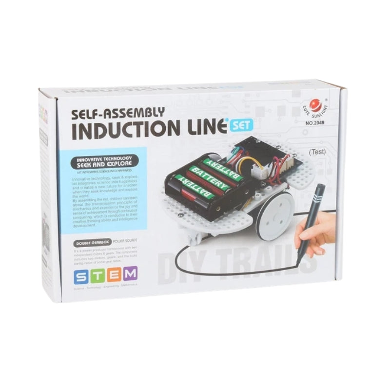 Self-Assembly Induction Line Following Robot DIY Kit