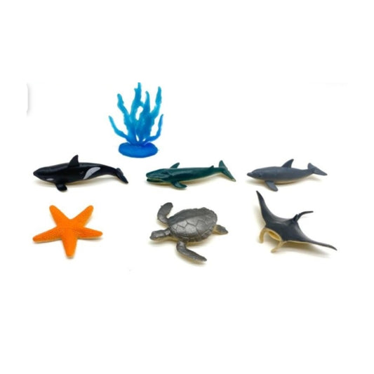 Sea Animal Play Set for Kids | Ocean Creature Toy Figures | Educational Marine Life Toy Set for Boys & Girls