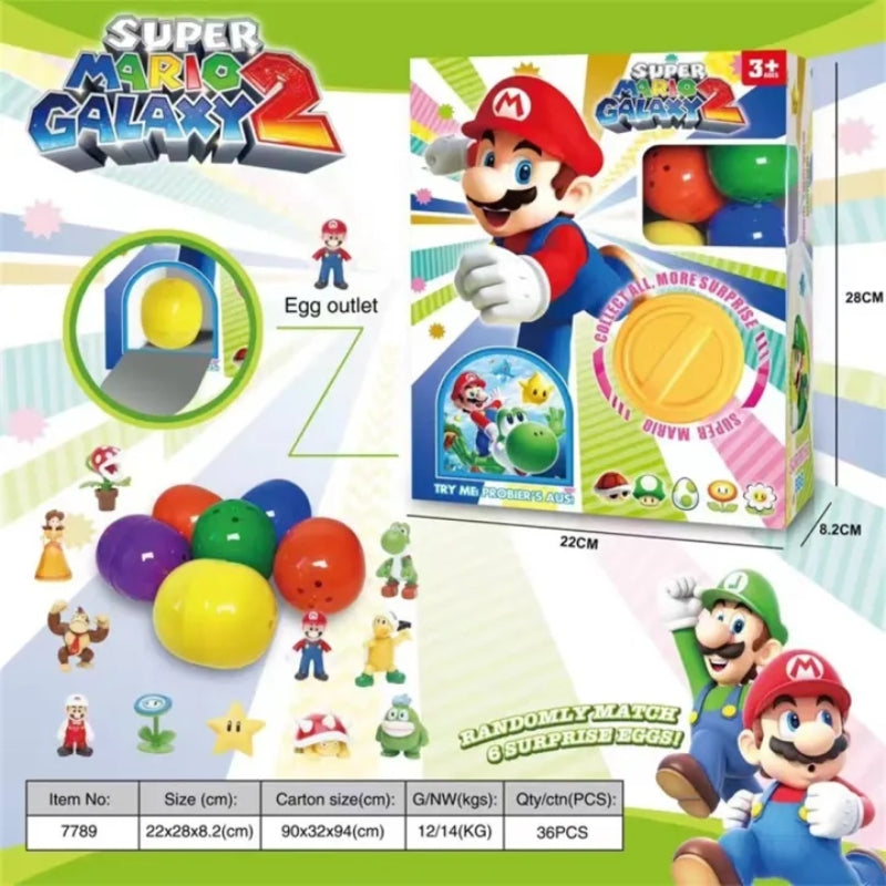 Super Mario Galaxy 2 Surprise Egg Gashapon Machine Toy Set