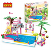 COGO Dream Girls Friends Summer Pool Party Building Set Friendship Splashing Pool Scene
