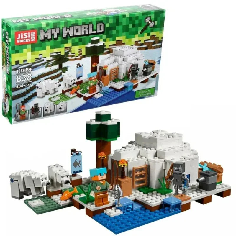 My World The ice House Building Building Blocks Toy Set For Kids