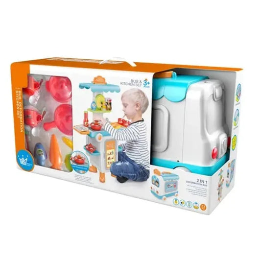 2 in 1 Deformation bus kitchen set