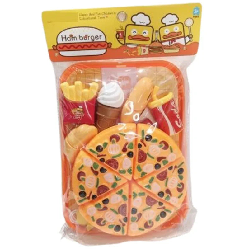 Hamburger Platter Fast Food Set