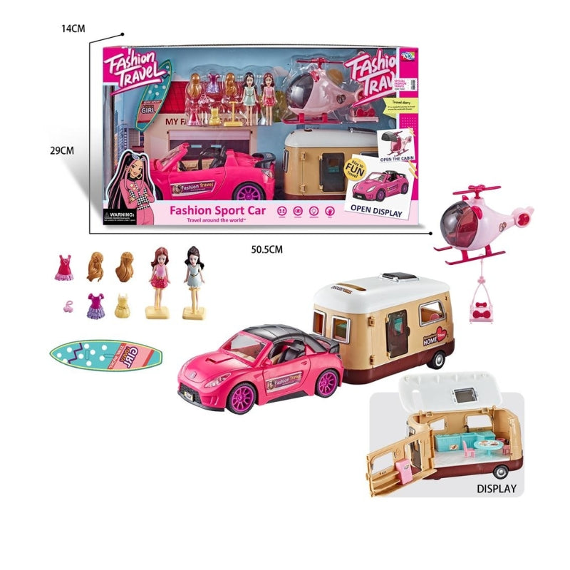 Barbie Doll Accessories Vehicle With Helicopter Playset for Girls At Best Price In Pakistan Toygenix .pk Toygenix.pk