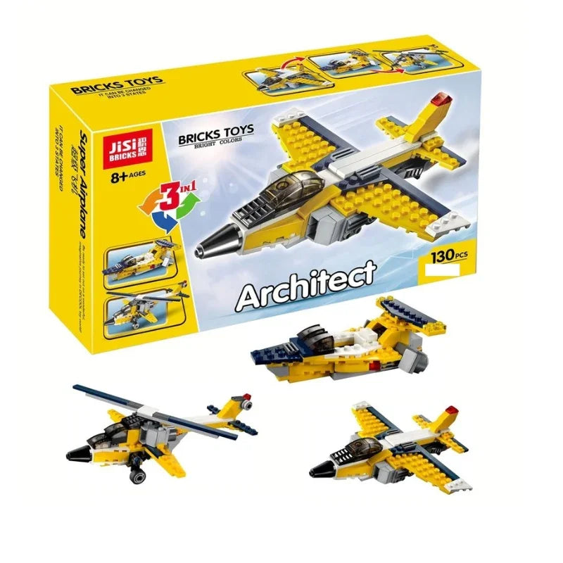 Lego in Architect Plane Brick Blocks Set Toy For Kids (130 Pcs)