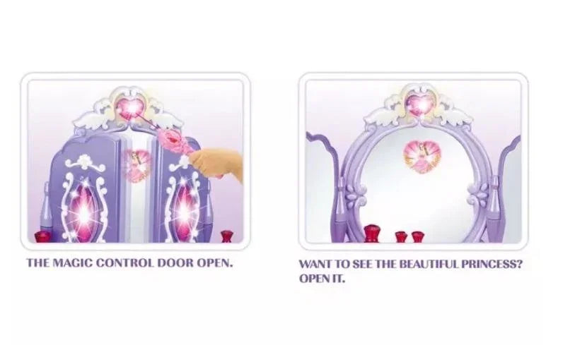 Glamour Mirror Makeup Dressing Table For Girls