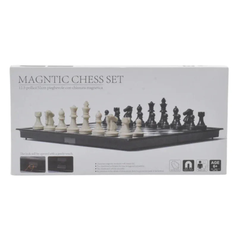 Foldable Magnet Chess Set Board Game