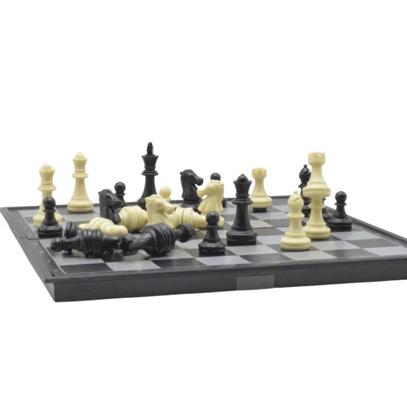 Foldable Magnet Chess Set Board Game