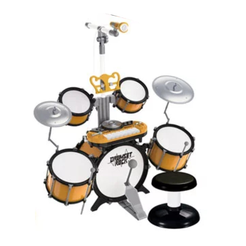 Jazz Drum With Microphone, Music Stand, Multifunction Keyboard and DJ Kit For Kids