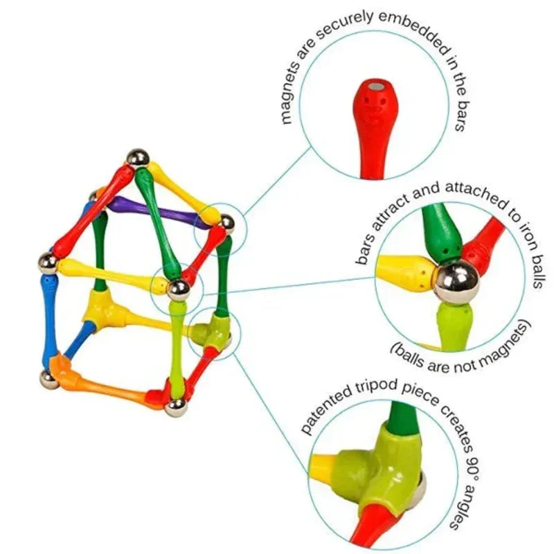 Magnetic Construction Blocks Education Toy For Kids