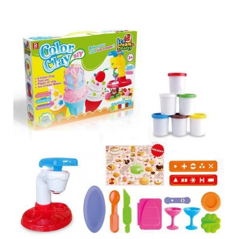 Ice Cream Machine Fun Modelling Clay Dough Play Set
