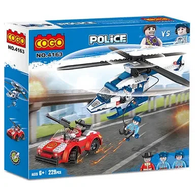 COGO Police Pursuit Building Blocks Set Speed Action Chase Adventure Toy Kids