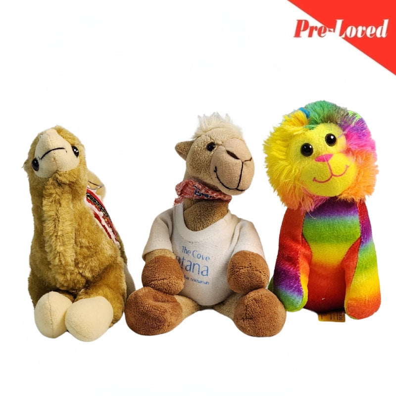 Camel/Camel With shirt/Lion Extra Soft Plush Toy Pack of 3 Premium Pre-loved