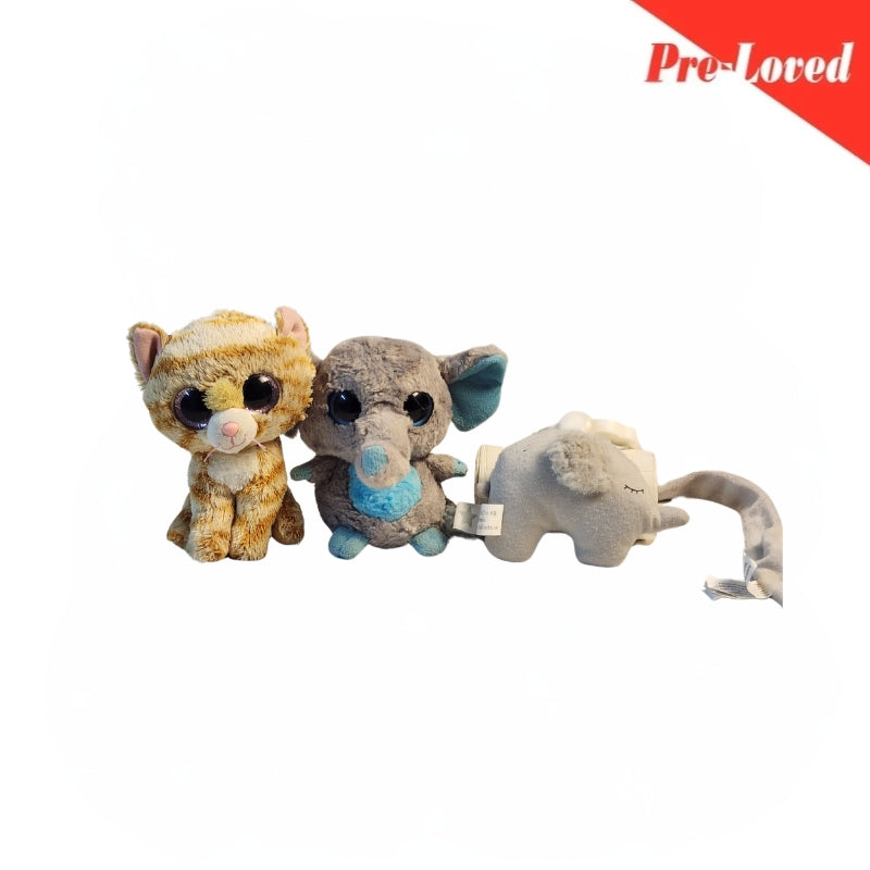Cute Animal Plush Stuff Toys For kids Pack of 3 Premium Pre-loved