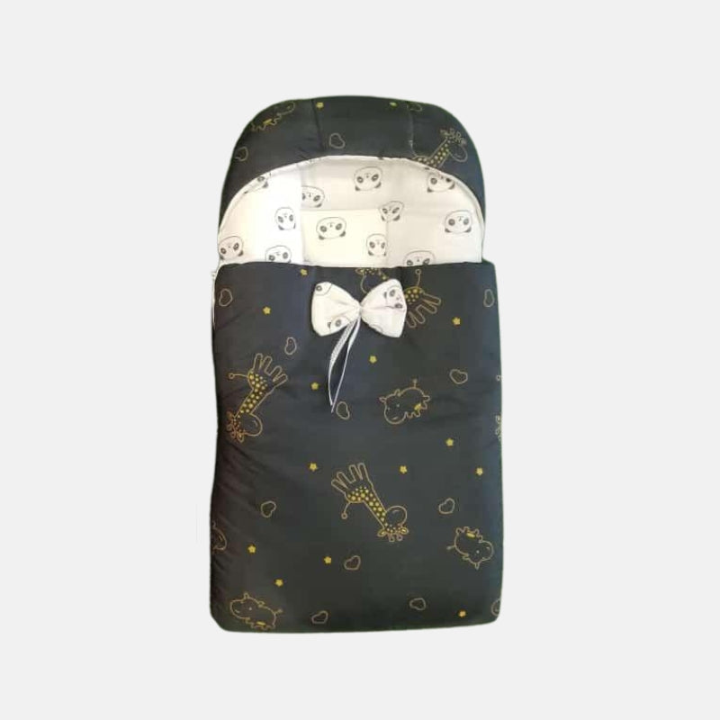 Cute Ribbon Design Carry Nest (Black) (6394)