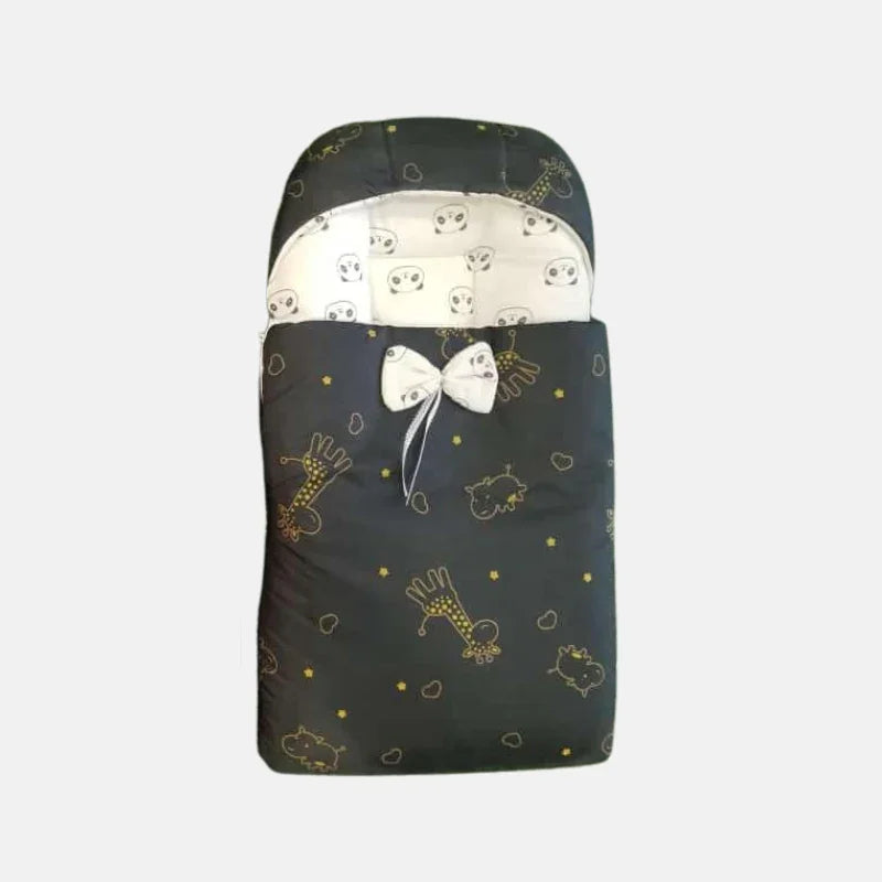 Cute Ribbon Design Carry Nest (Black) (6394)