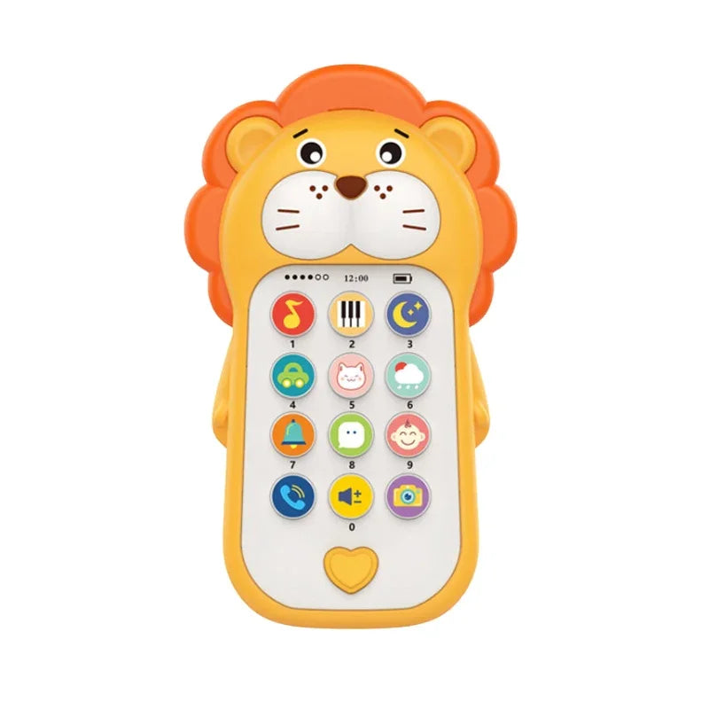 Kids Lion Musical Phone Toy Fun Sounds & Learning Play