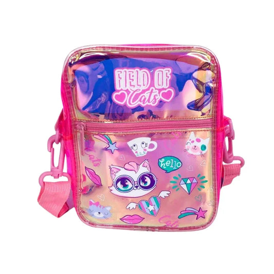 Holographic Cartoon Character Designed Sling Bag For Girls