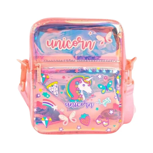 Holographic Cartoon Character Designed Sling Bag For Girls