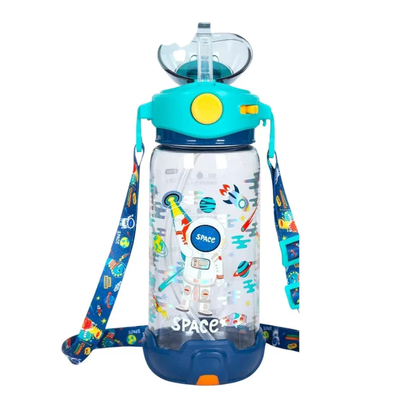 School Water Bottle With Drawstring For Kids