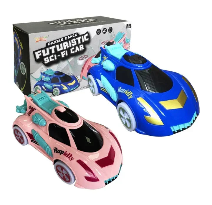 Dazzle Dance Futuristic Car Light-Up Spinning Toy Vehicle for Kids