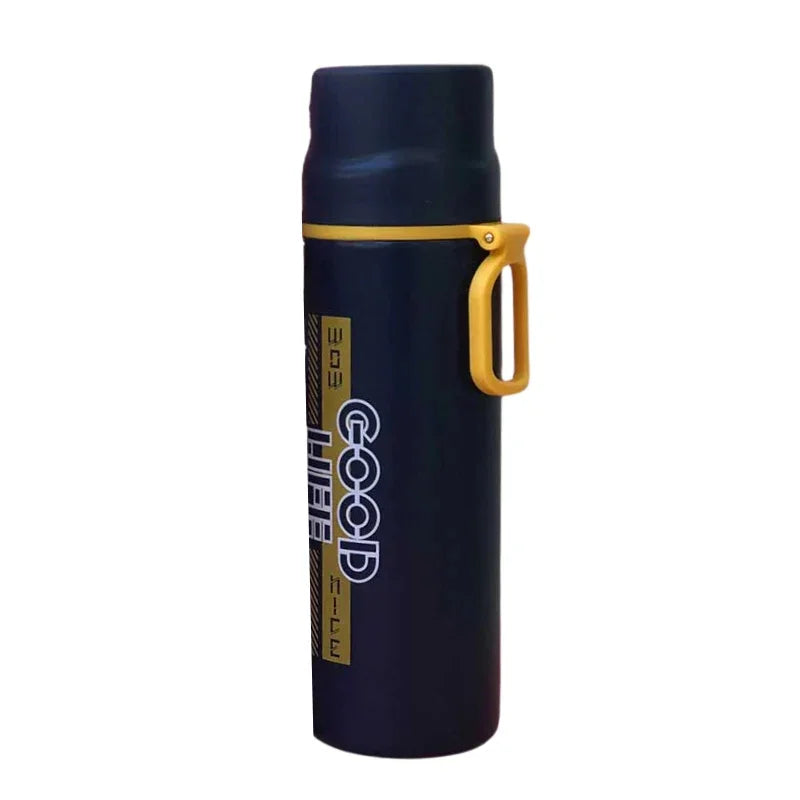 Good Life Metal Water Bottle With Cup (7189)