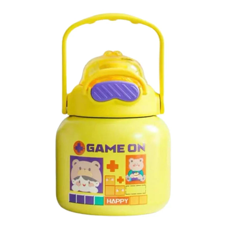 Game On Cattle Style Metal Water Bottle For Kids (DW-720)