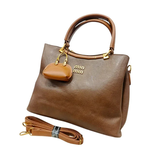 Trendy Girls Luxury Crossbody Shoulder Bag with 3 Zipper Compartments