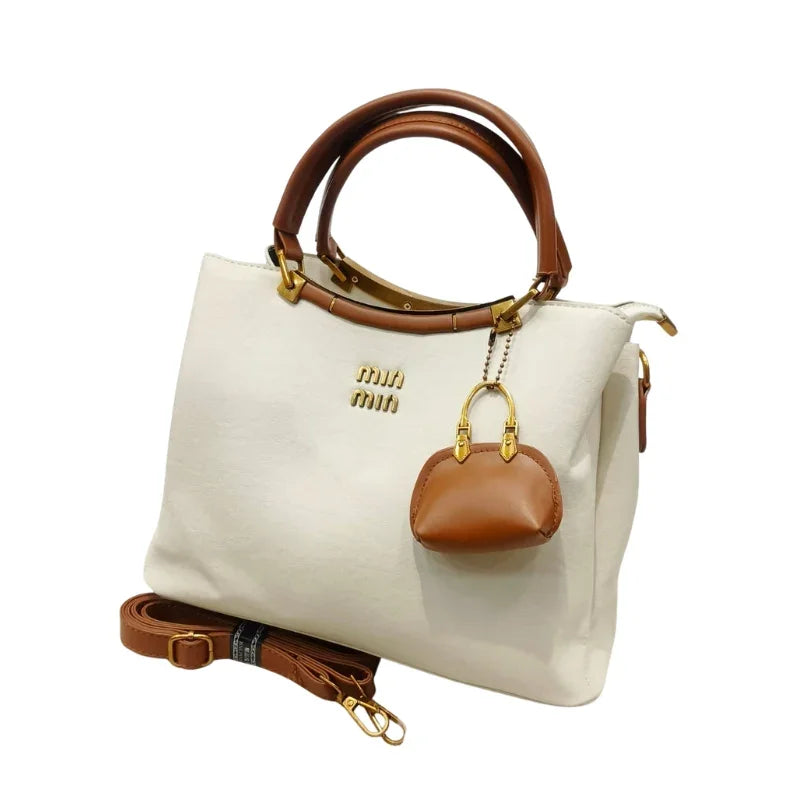 Trendy Girls Luxury Crossbody Shoulder Bag with 3 Zipper Compartments