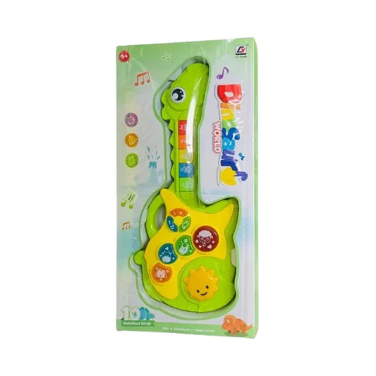 Cute Dino Design Musical Toy Guitar for Kids