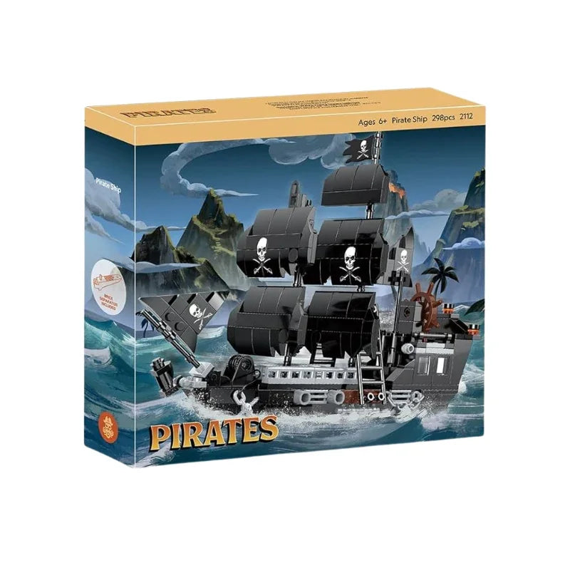 Pirate Ship Building Block Set Creative Adventure for Kids