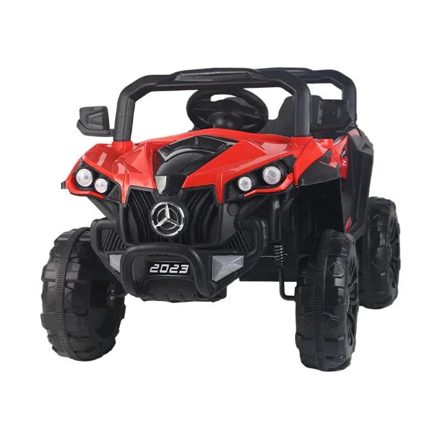 2-Seater Ride-On Jeep for Kids with Remote & Self-Drive, Dual Battery, Multi-Light & Sound
