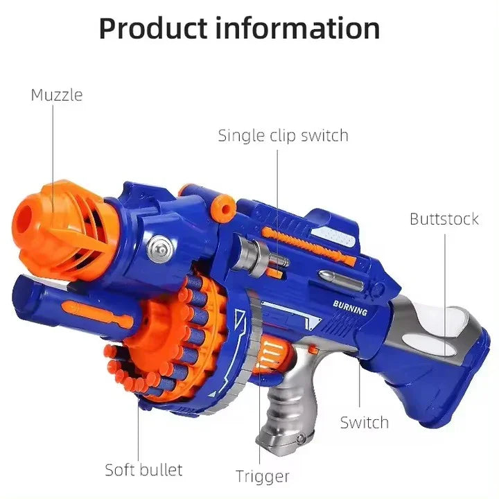 Plastic Soft Bullet Toy Gun Refill Darts Children Shooting Toy For Kids