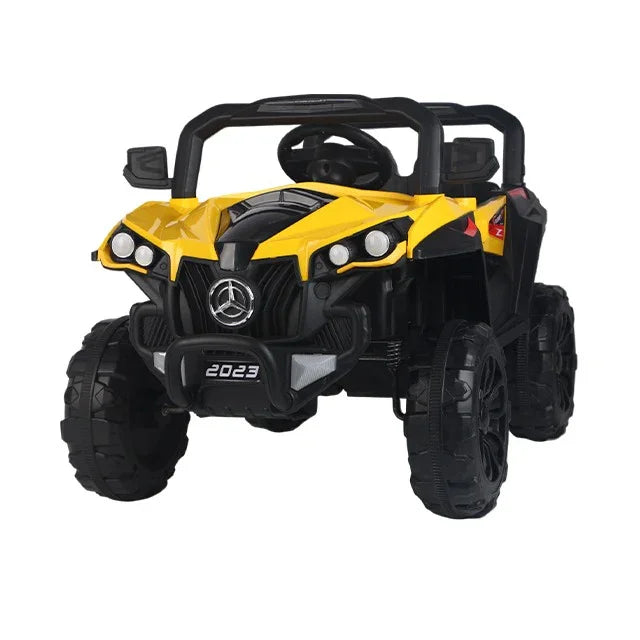 2-Seater Ride-On Jeep for Kids with Remote & Self-Drive, Dual Battery, Multi-Light & Sound