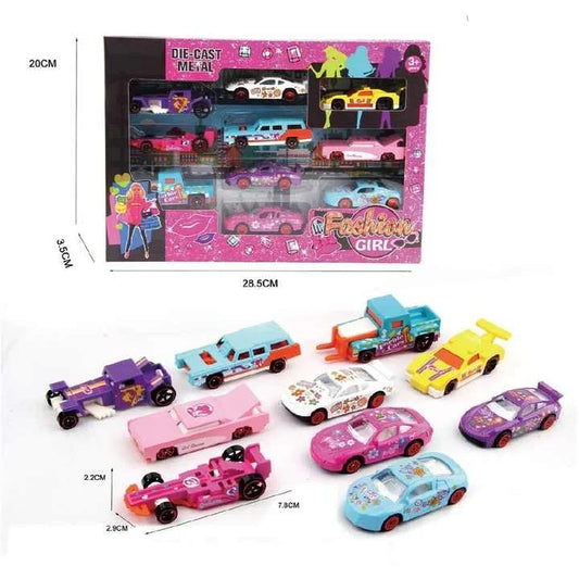 Die-Cast Mini Sports Cars Pack – Colorful Pull Back & Toy Vehicles Assorted