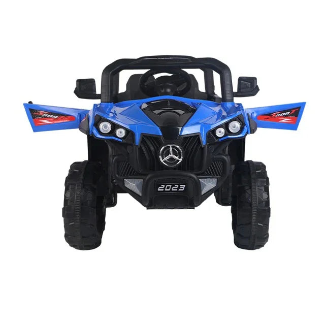 2-Seater Ride-On Jeep for Kids with Remote & Self-Drive, Dual Battery, Multi-Light & Sound