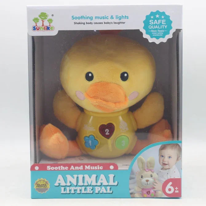 Animal Little Soothing Musical Duck Toy Lights Babies (6+ Months)