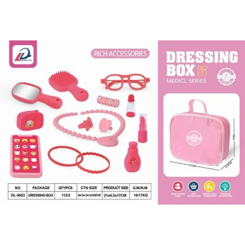 Princess Dress-Up Handbag Set – Stylish Pretend Play for Little Fashionistas